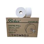 Center Pull Jumbo Toilet Roll Tissue JRT 12 Rolls x 200M 100% Pulp